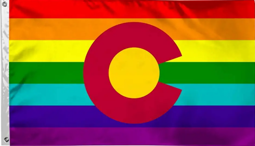 Colorado Rainbow 3'X5' Flag ROUGH TEX® 100D