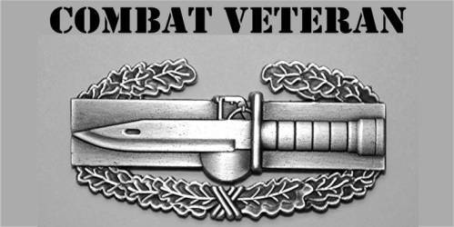 Combat Veteran Bumper Sticker