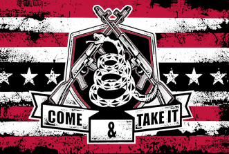 Come And Take It Militia 3'X5' Flag ROUGH TEX® 100D