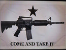 Come And Take It 2nd Amendment M4 White 3'x5' Double Sided Flag ROUGH TEX® 100D