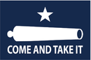 Come and Take It Blue 12"x18" Double Sided Flag With Grommets ROUGH TEX® 100D