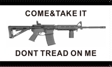 Come and Take It Don't Tread On Me M4 Bumper Sticker