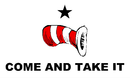 Come and Take It Hat 3'x5' Double Sided Flag ROUGH TEX® 68D Nylon