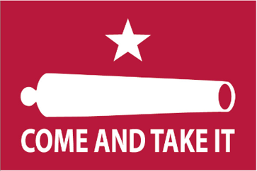 Come and Take It Red 12"x18" Double Sided Flag With Grommets ROUGH TEX® 100D