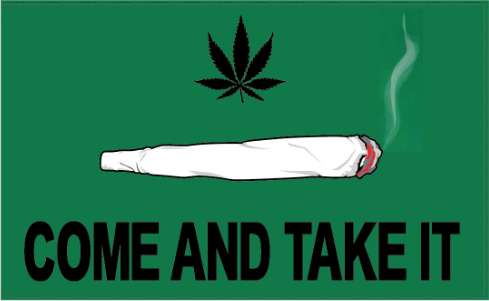 Come and Take It Cannabis Blunt 3'X5' Flag Rough Tex® 100D