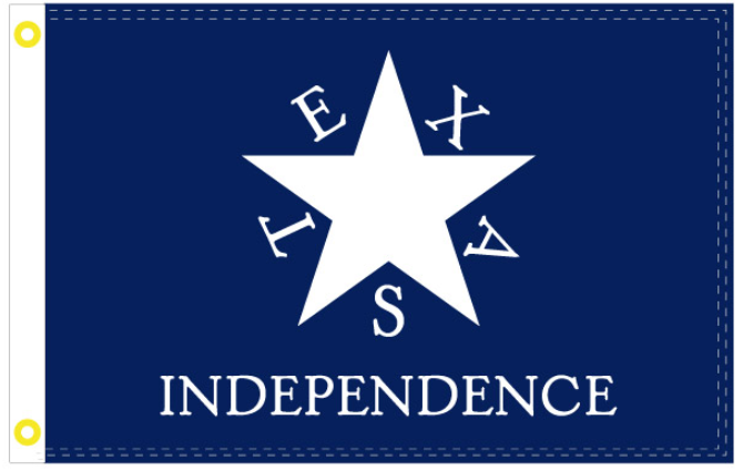 Conrad Texas Independence Navy Blue 2'x3' Double Sided Flag Rough Tex®