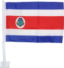 Costa Rica 12"x18" Car Flag Flag ROUGH TEX® Double Sided