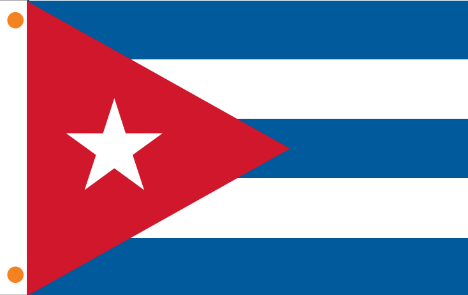 Cuba 4'x6' Flag ROUGH TEX® 68D Nylon