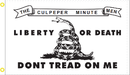 Culpepper Liberty or Death DTOM 3'X5' Double Sided Flag ROUGH TEX® 150D Nylon