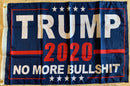 Trump 2020 No More Bullshit Flag 3'X5' Rough Tex® 68D Nylon