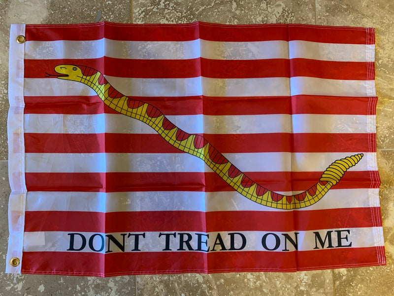 1st Navy Jack Don't Tread On Me Flag Rough Tex ® 2'x3' 150D