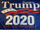 President Trump 2020 Keep America First KAF Rough Tex® 68D Nylon 6'X10' XXXL Flag (With Three Grommets)