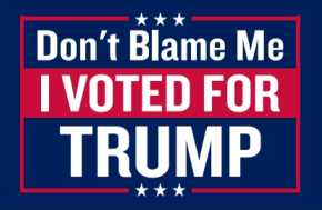 DON'T BLAME ME I VOTED FOR TRUMP RED BLUE FLAG 3'X5' Flag Rough Tex® 100D TRUMP AMERICAN Dont Blame
