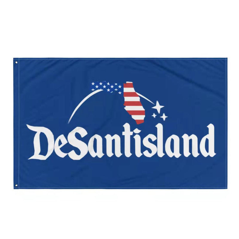 DeSantisland Gov. Ron DeSantis Florida USA Flag 3x5 Feet Rough Tex