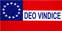 Deo Vindice First National 13 Stars Bumper Sticker