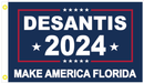 Desantis 2024 Make America Florida Stars 3'X5' Flag Rough Tex® 100D