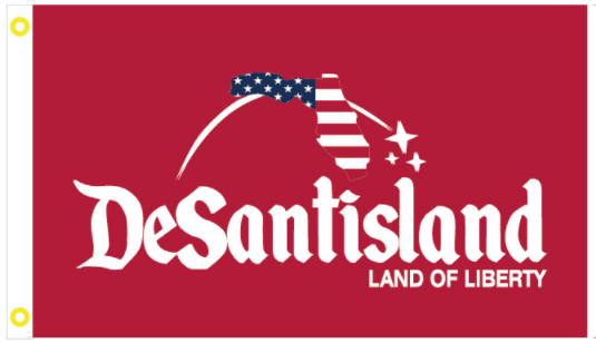Desantisland Land of Liberty Red 3'X5' Flag Rough Tex® 100D