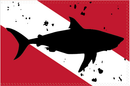 Diver Down Shark 2'x3' Flag ROUGH TEX® 100D