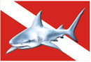 Diver Down Shark 2'x3' Flag ROUGH TEX® 100D