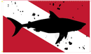 Diver Down Shark 3'X5' Flag ROUGH TEX® 100D