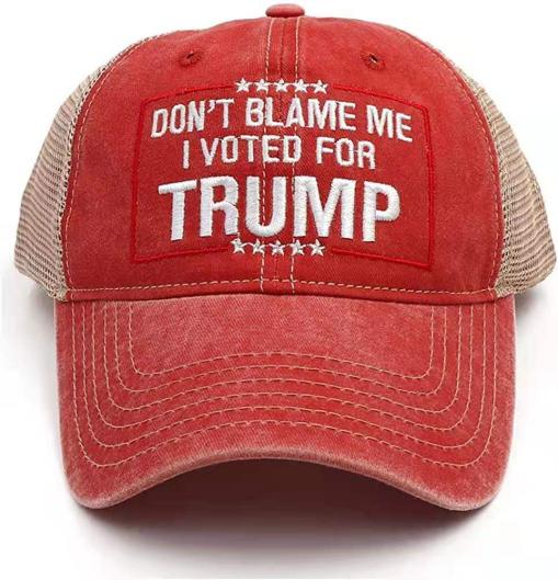 Don't Blame Me I Voted For Trump Red Cap