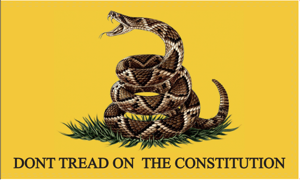 Don't Tread On The Constitution Live Rattle Snake 3'X5' Flag Rough Tex® 100D