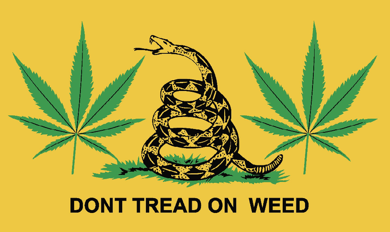 Don't Tread On Cannabis 3'x5' Flag ROUGH TEX® 68D Nylon