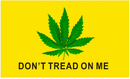Don't Tread On Me Cannabis Leaf 3'X5' Flag Rough Tex® 100D