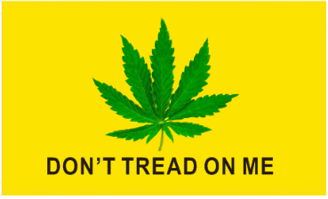 Don't Tread On Me Cannabis Leaf 3'X5' Flag Rough Tex® 100D