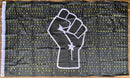 Black Lives Matter Fist Say Their Names 3'X5' Single Sided Flag Rough Tex® 68D Nylon