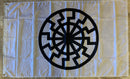 Viking Black Sun 3'x5' ROUGH TEX ® Flag 100D