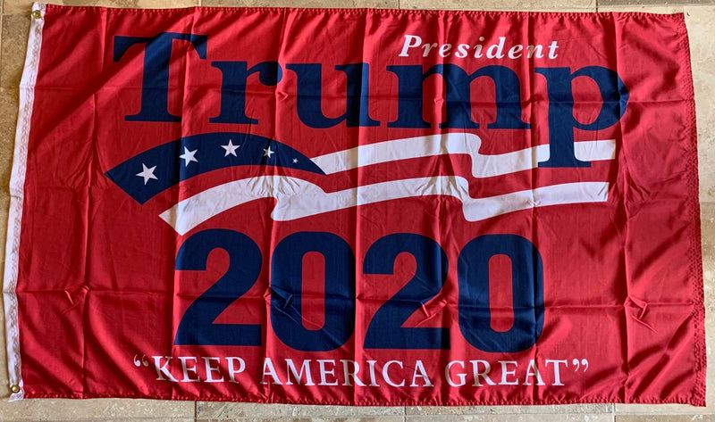 President Trump 2020 KAG Keep America Great Red Rough Tex® 100D 3'X5' Flag