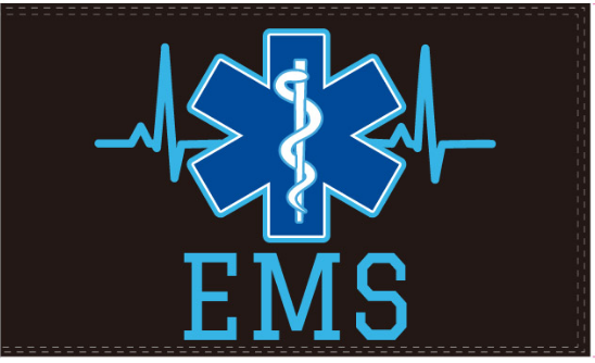 Emergency Medical Service EMS Heart Beat 3'X5' Flag Rough Tex® 100D
