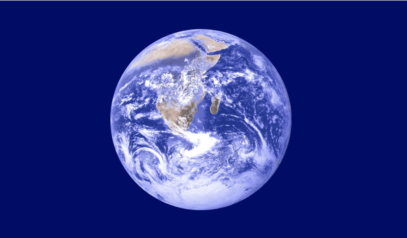 Earth Flag 12"x18" Knit Nylon Brass Grommets Double Sided