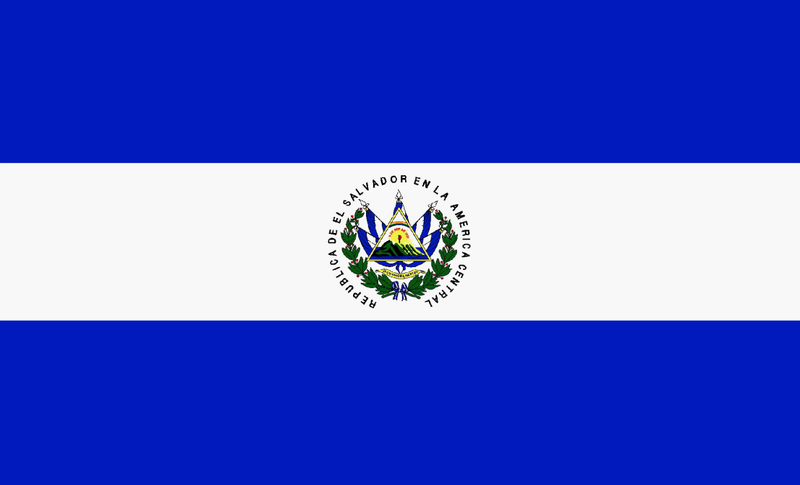 El Salvador 3'x5' Flag ROUGH TEX® 68D Nylon
