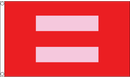 Human Rights Equality 3'x5' red polyester