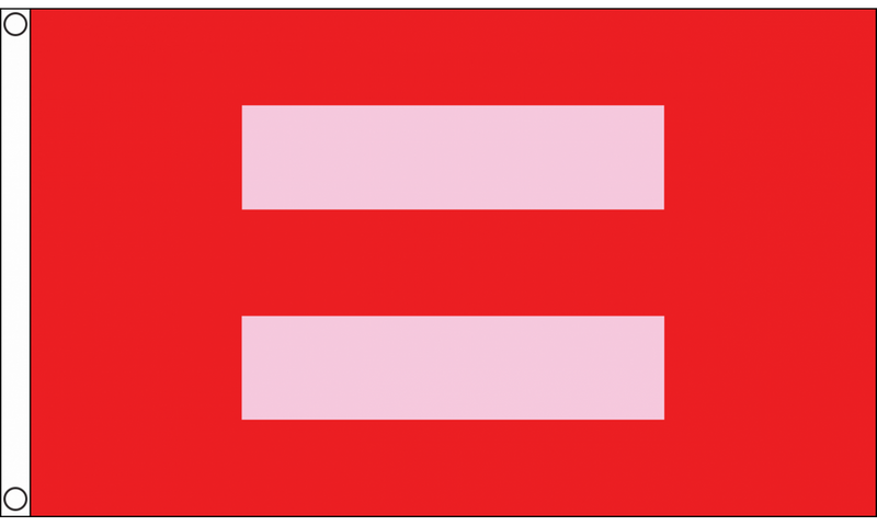 Human Rights Equality 3'x5' red polyester