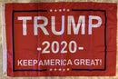 TRUMP 2020 KAG KEEP AMERICA GREAT RED DOUBLE SIDED  2'X3' Rough Tex® 100D Nylon