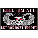 Kill 'Em All Let God Sort 'Em Out 3'X5' Flag ROUGH TEX® 100D