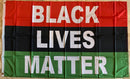 Black Lives Matter Single Sided Pan-African 3'X5' Flag Rough Tex® 100D