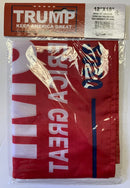 Trump Keep America Great KAG 2020 Red Double Sided Flag- 12''x18'' Rough Tex® 68D Nylon