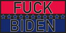 Fuck Biden Stars Bumper Stickers Wholesale Pack of 50 (3.75"x7.5") TRUMP