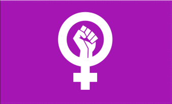 Feminist Fist 12"x18" Flag ROUGH TEX® 100D With Grommets