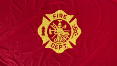 Fire Department Maltese Cross 5'x9.5' Embroidered Flag ROUGH TEX® Cotton Internment