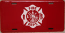 Firefighter Embossed License Plate