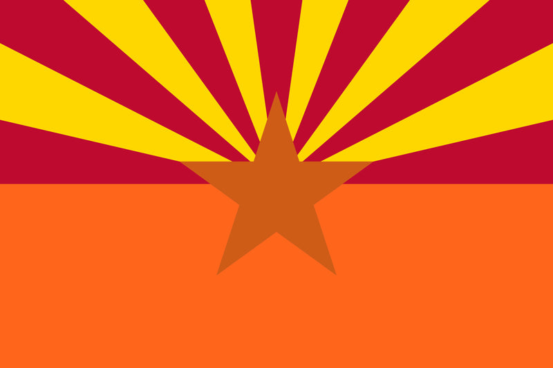 ARIZONA SAFETY ORANGE FLAG 2'X3' Flag - 100D Rough Tex®