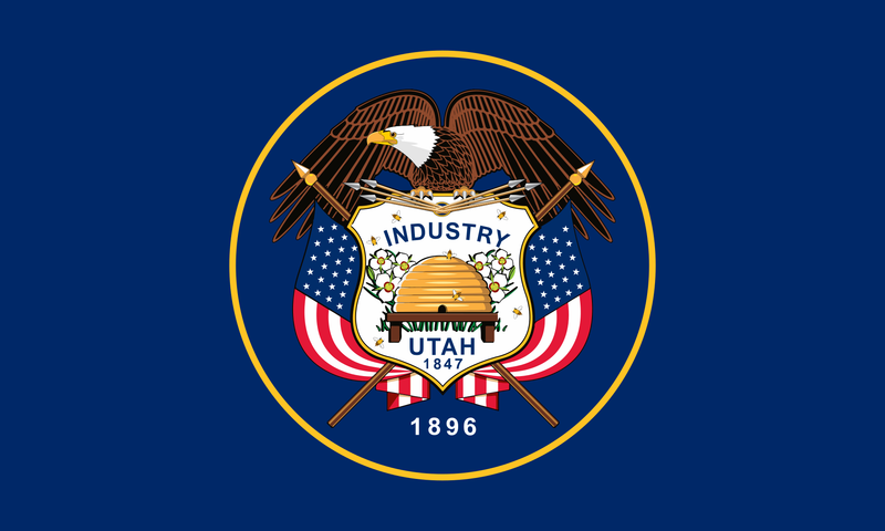 Utah 5'x8' State Flag ROUGH TEX® 210D Nylon Double Sided