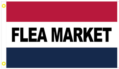 Flea Market 3'X5' Flag Rough Tex® 100D