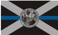Florida Police 3'X5' Flag ROUGH TEX® 100D