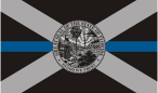 Florida Police  12"x18" Flag With Grommets ROUGH TEX® 100D